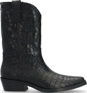 Notre-V 02-160 Enkellaarsjes - Enkelboots - Dames - Zwart - Maat 42
