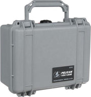 Peli 1400 Waterdichte Camerakoffer Zilver met Foam Interieur