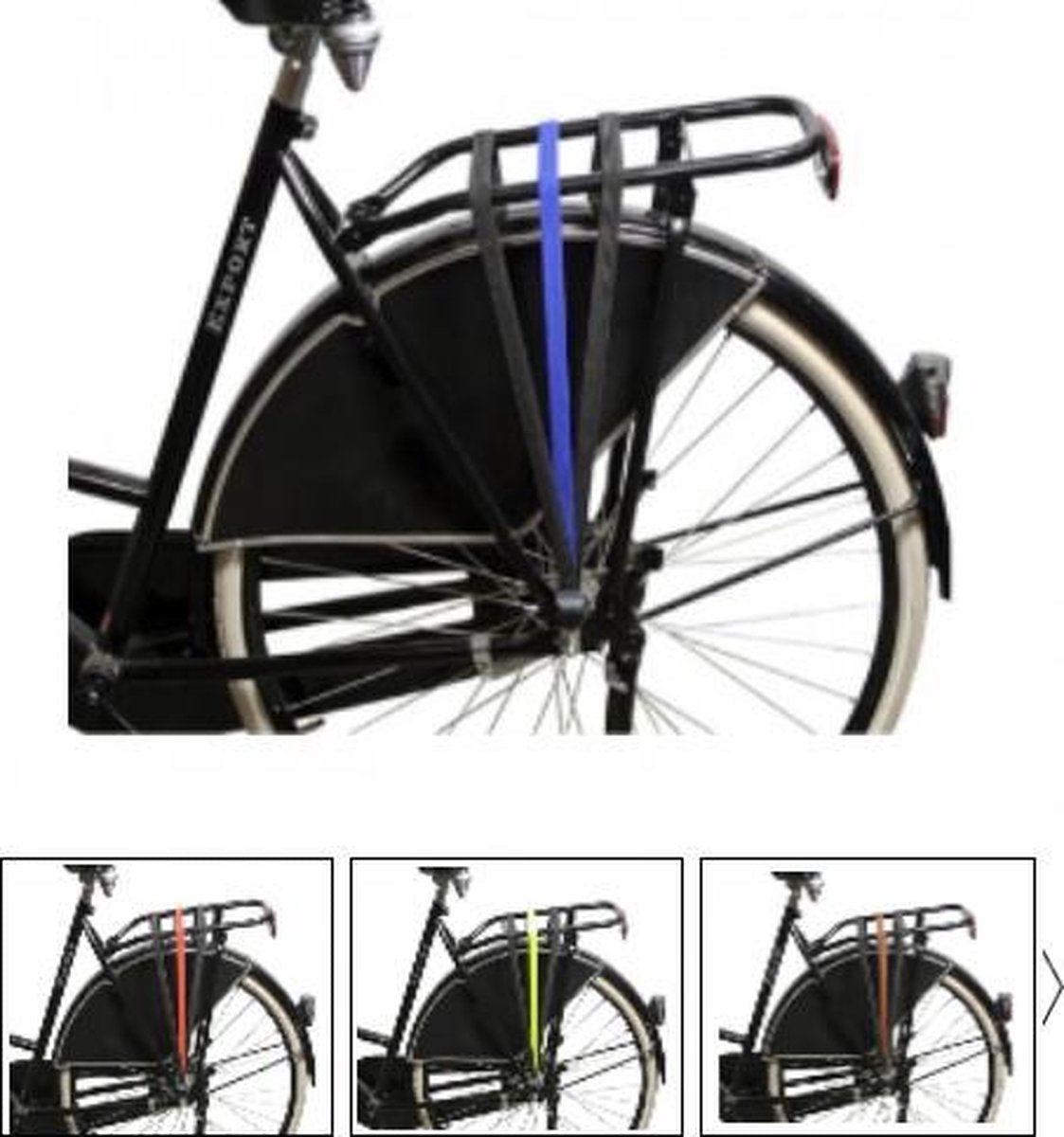DE POORT snelbinder 65cm zwart  (op kaart)