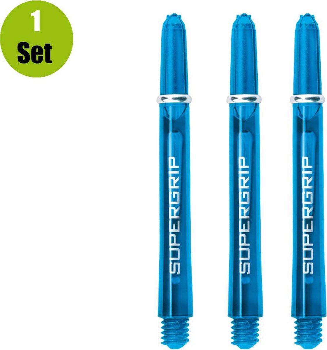 Harrows Supergrip Dart Shafts - Aqua - Medium - (1 Set)