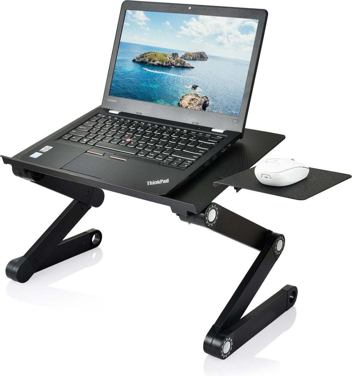Notebookstandaard inclusief koelventilator - Zwart