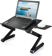 Notebookstandaard inclusief koelventilator - Zwart