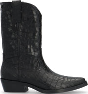 Notre-V 02-160 Enkellaarsjes - Enkelboots - Dames - Zwart - Maat 38
