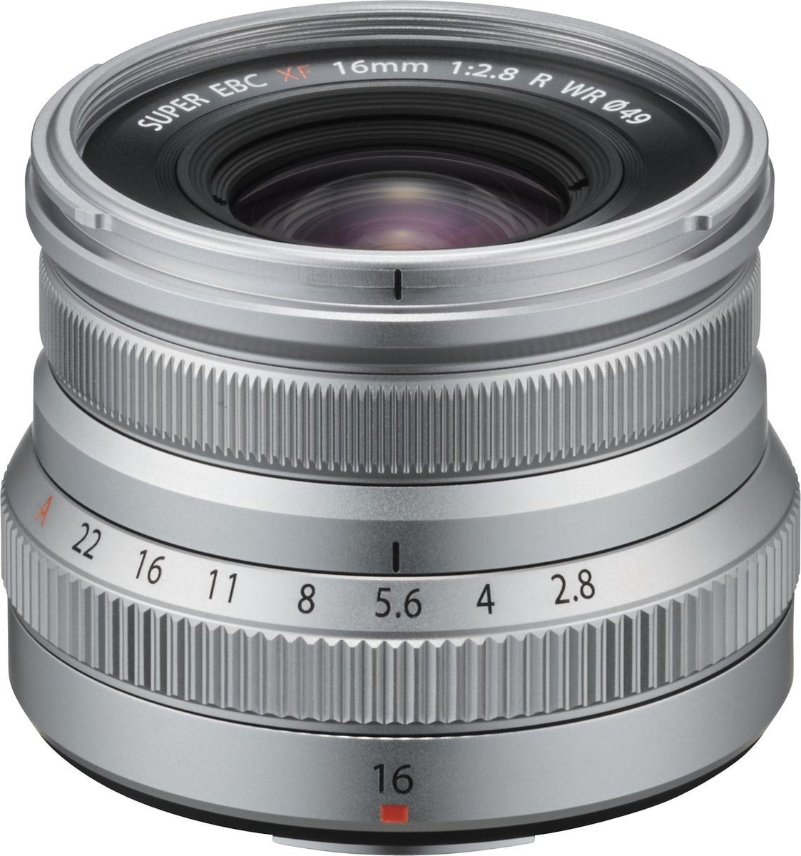 Fujifilm FUJINON XF16mmF2.8 R WR MILC Groothoeklens Zilver