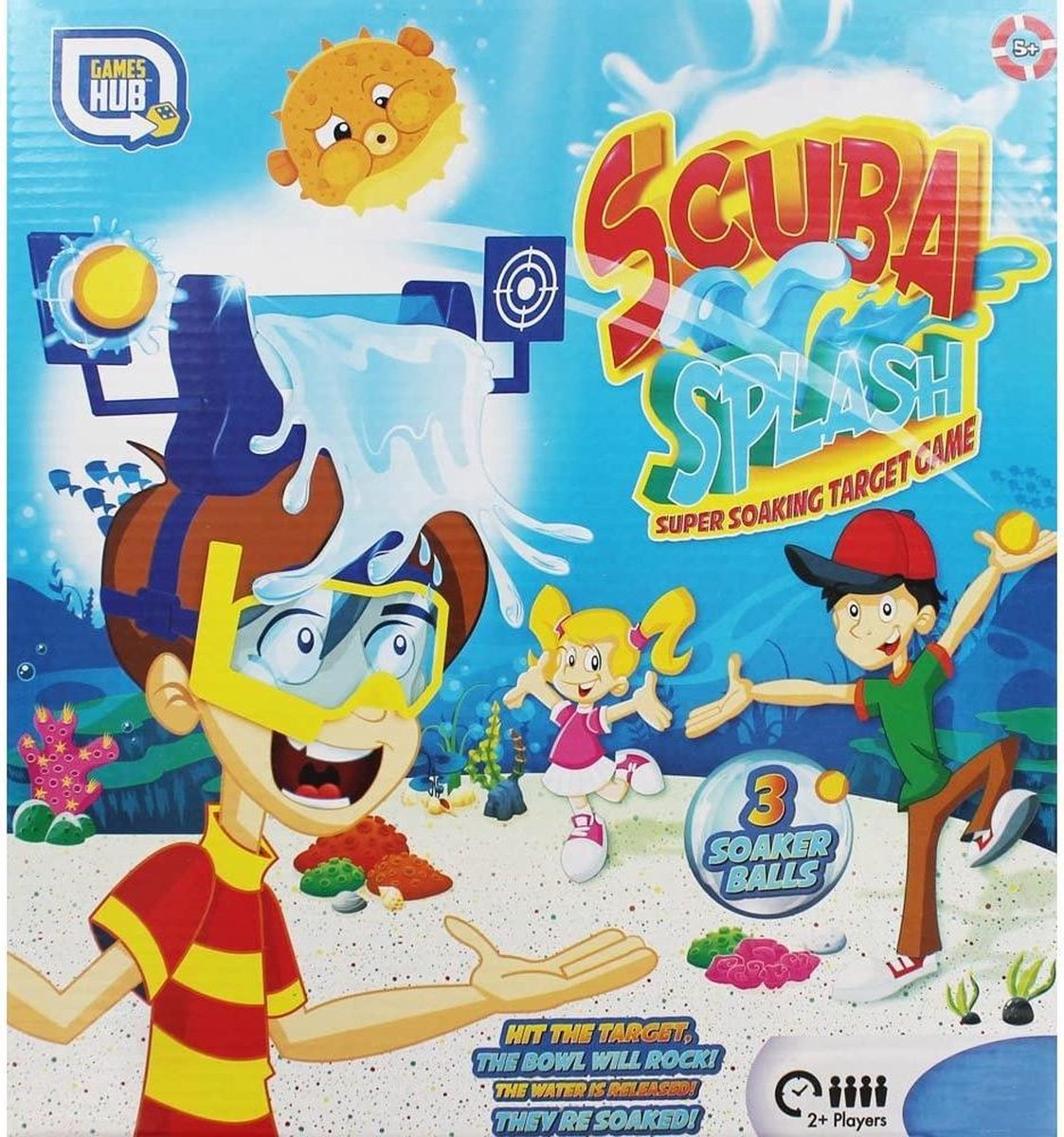 Grafix Waterspeelgoed Scuba Splash Junior Blauw/geel 5-delig