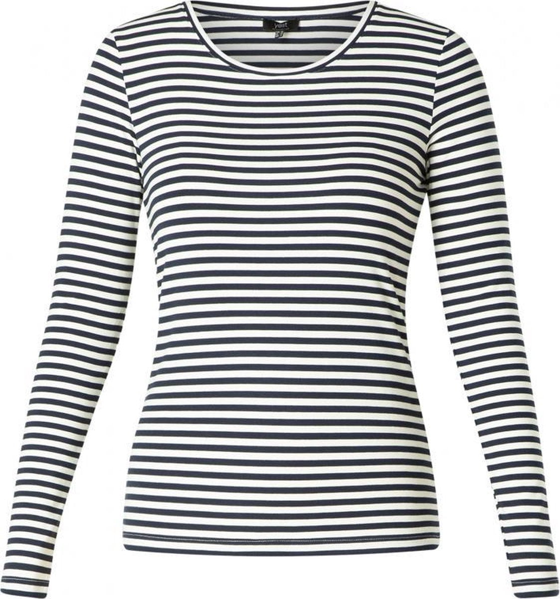 YESTA Helya T-shirt - White/Dark Blue - maat 0(46)