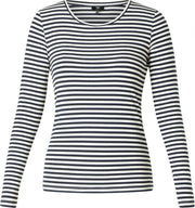 YESTA Helya T-shirt - White/Dark Blue - maat 0(46)