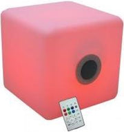 Ibiza LED-CUBE2020 Verlichte Led Kubus met Buitenluidspreker & Bluetooth