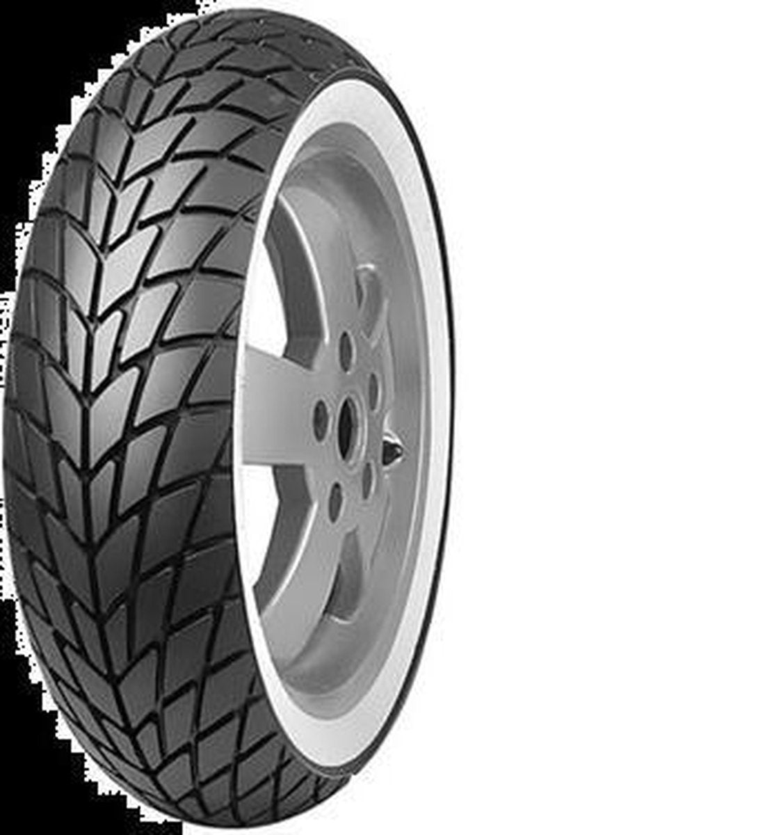 BUB Mitas 120/70-10 LX50 TL MC20 zwart/wit Whitewall