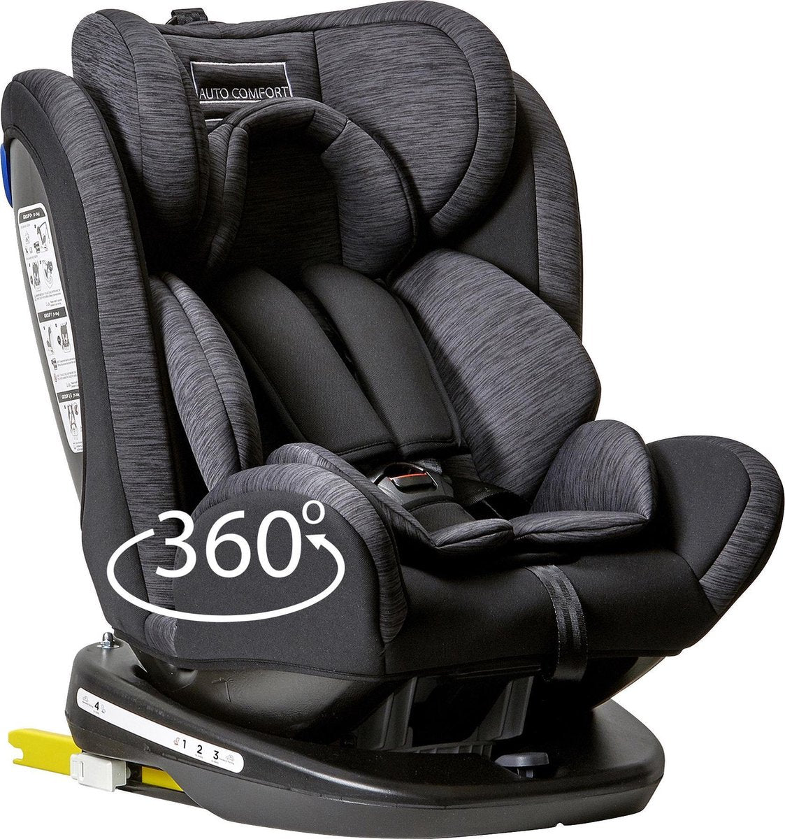 Autostoel Goliath Pro 0-1-2-3 Isofix Rotation Black/Grey