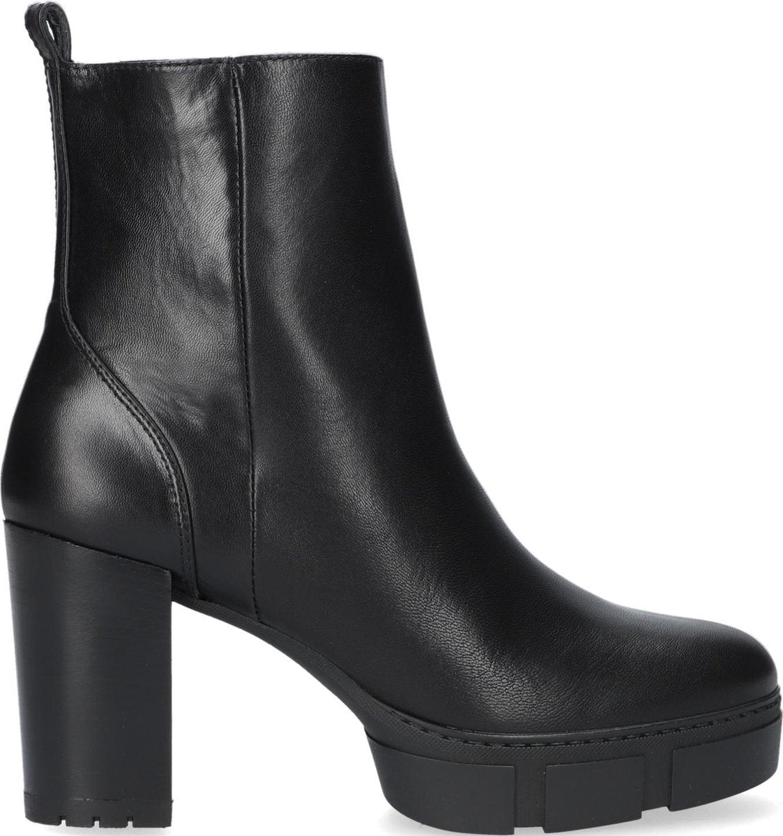 Unisa Kopsi Enkellaarsjes - Enkelboots - Dames - Zwart - Maat 39