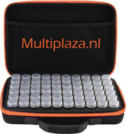 ●Luxe SORTEERKOFFER●"Multiplaza" ORANJE met 60 potjes - diamond painting  - opbergkoffer - hobby
