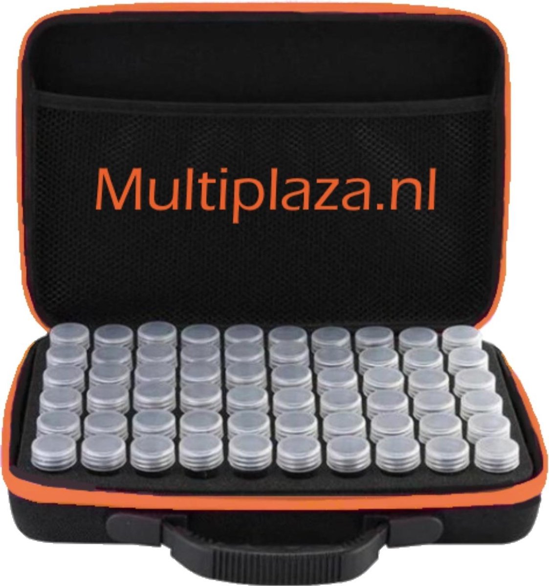 ●Luxe SORTEERKOFFER●"Multiplaza" ORANJE met 60 potjes - diamond painting  - opbergkoffer - hobby