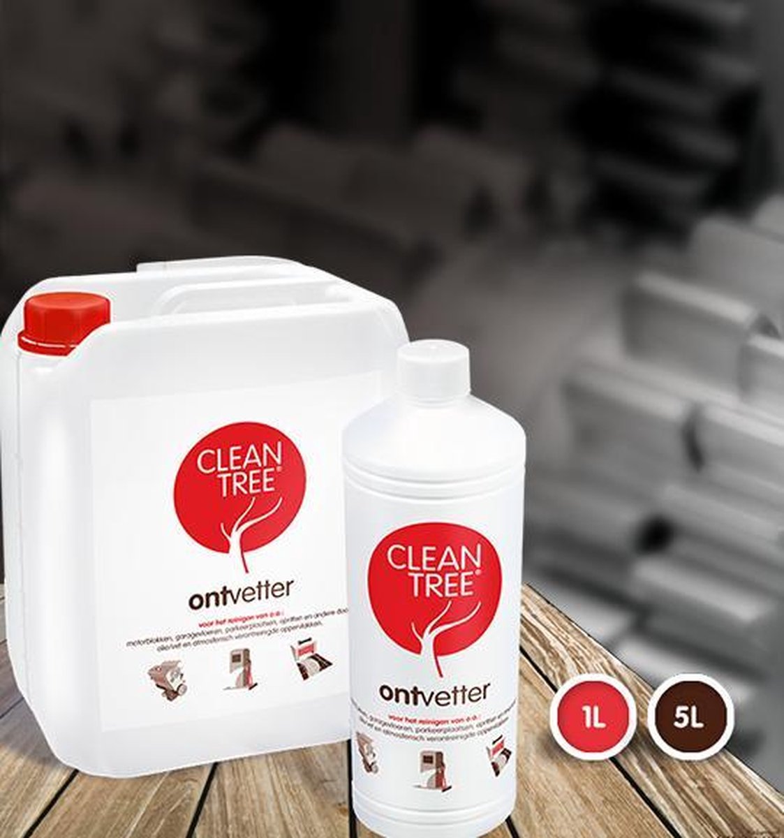 CleanTree Ontvetter jerrycan 5 liter
