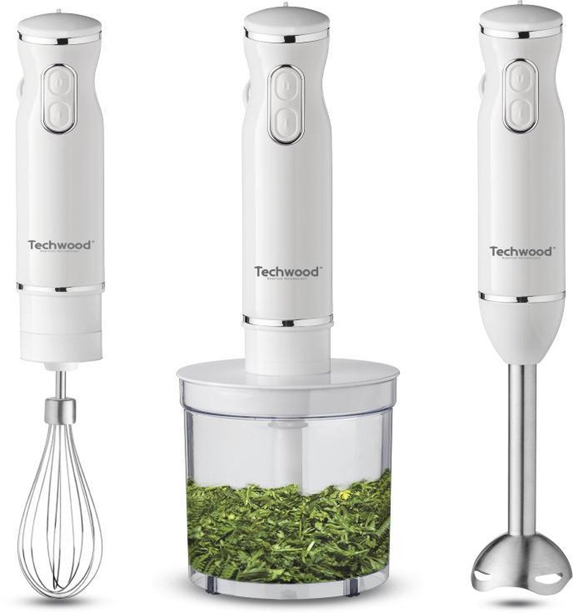 TECHWOOD STAAFMIXERSET 3-IN-1