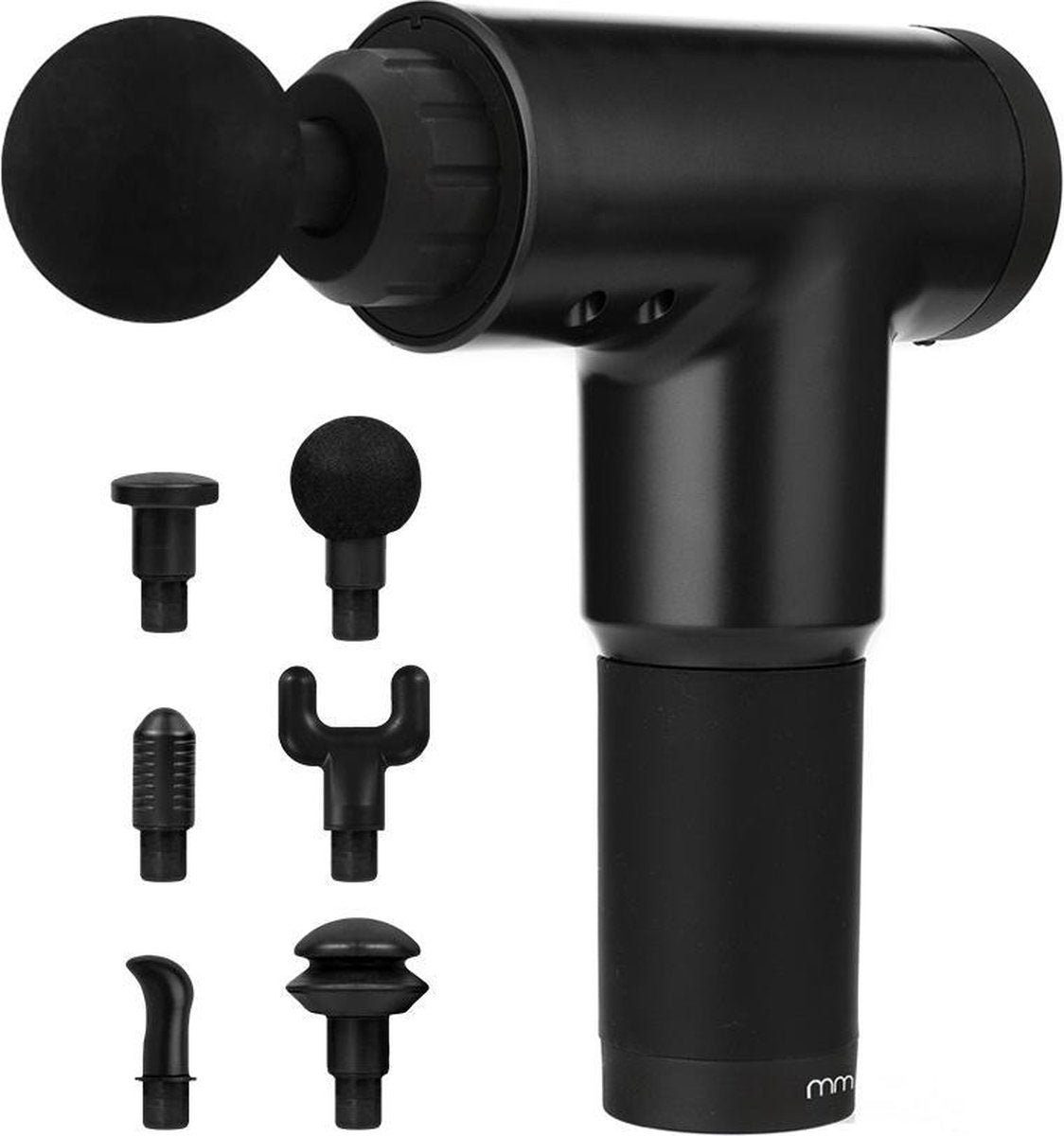 Mikamax Massage gun - Massage Pistool - Spiermassage apparaat - 4 Opzetstukken - 6 Verschillende Snelheden - Oplaadbaar – Draadloos