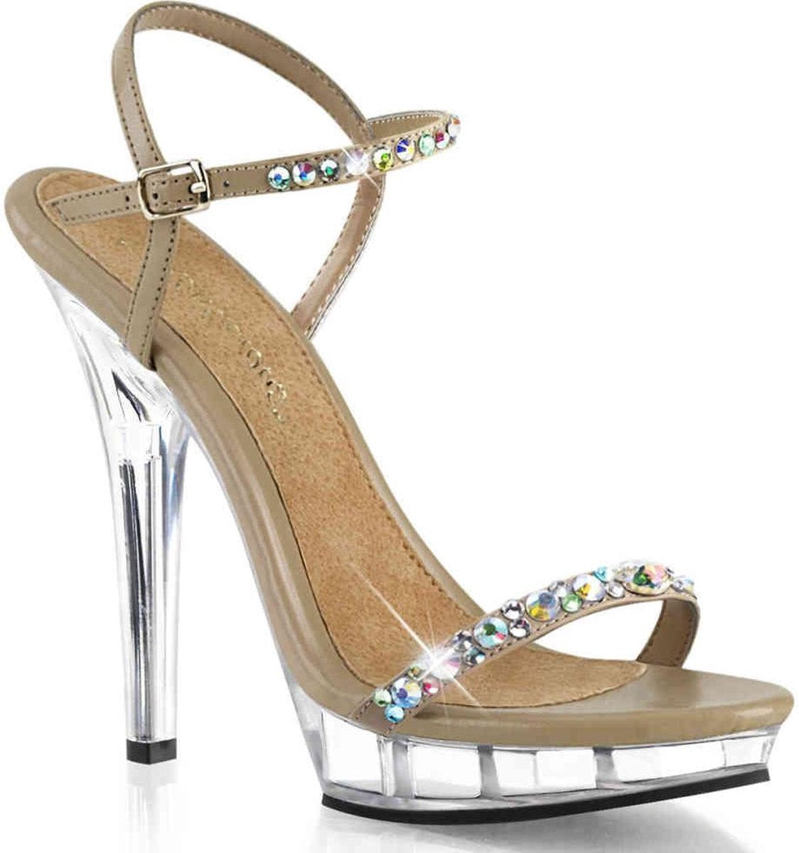 Fabulicious Hoge hakken -35 Shoes- LIP-131 US 5 Beige/Creme