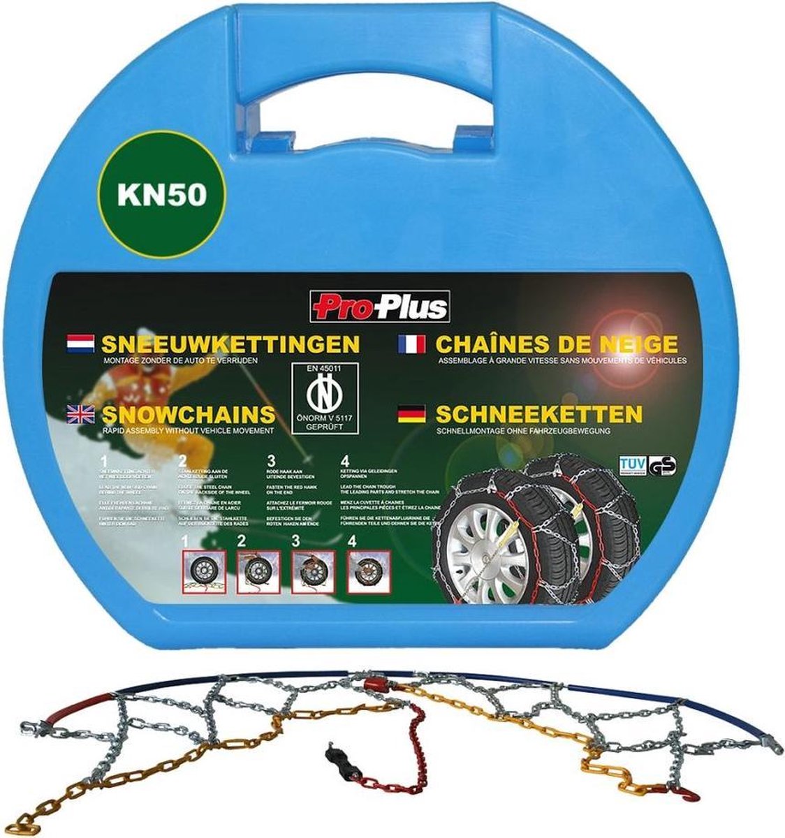PAT auto sneeuwketting 12 mm KN50 (2 stuks)