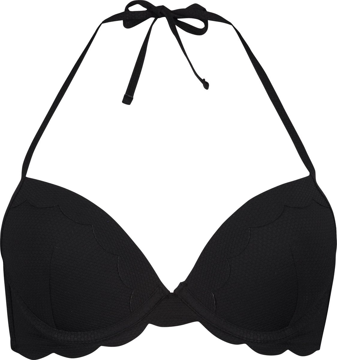 Hunkemöller Dames Voorgevormde push-up beugel bikinitop Scallop Cup A - E - maat C75