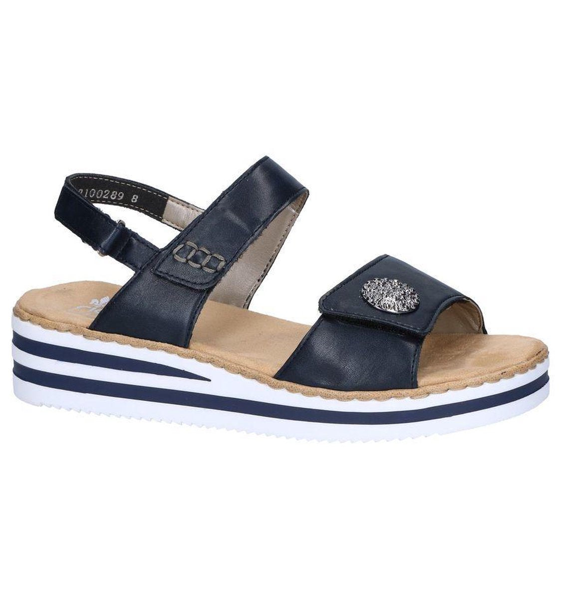 Donkerblauwe Sandalen Rieker