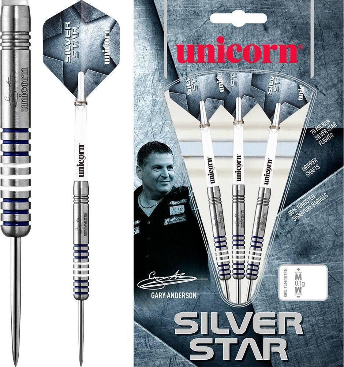 Unicorn Gary Anderson Silverstar 80% P1 - 21 Gram