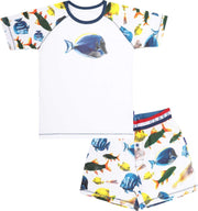 Claesen's pyjama shortje Fish maat 92-98