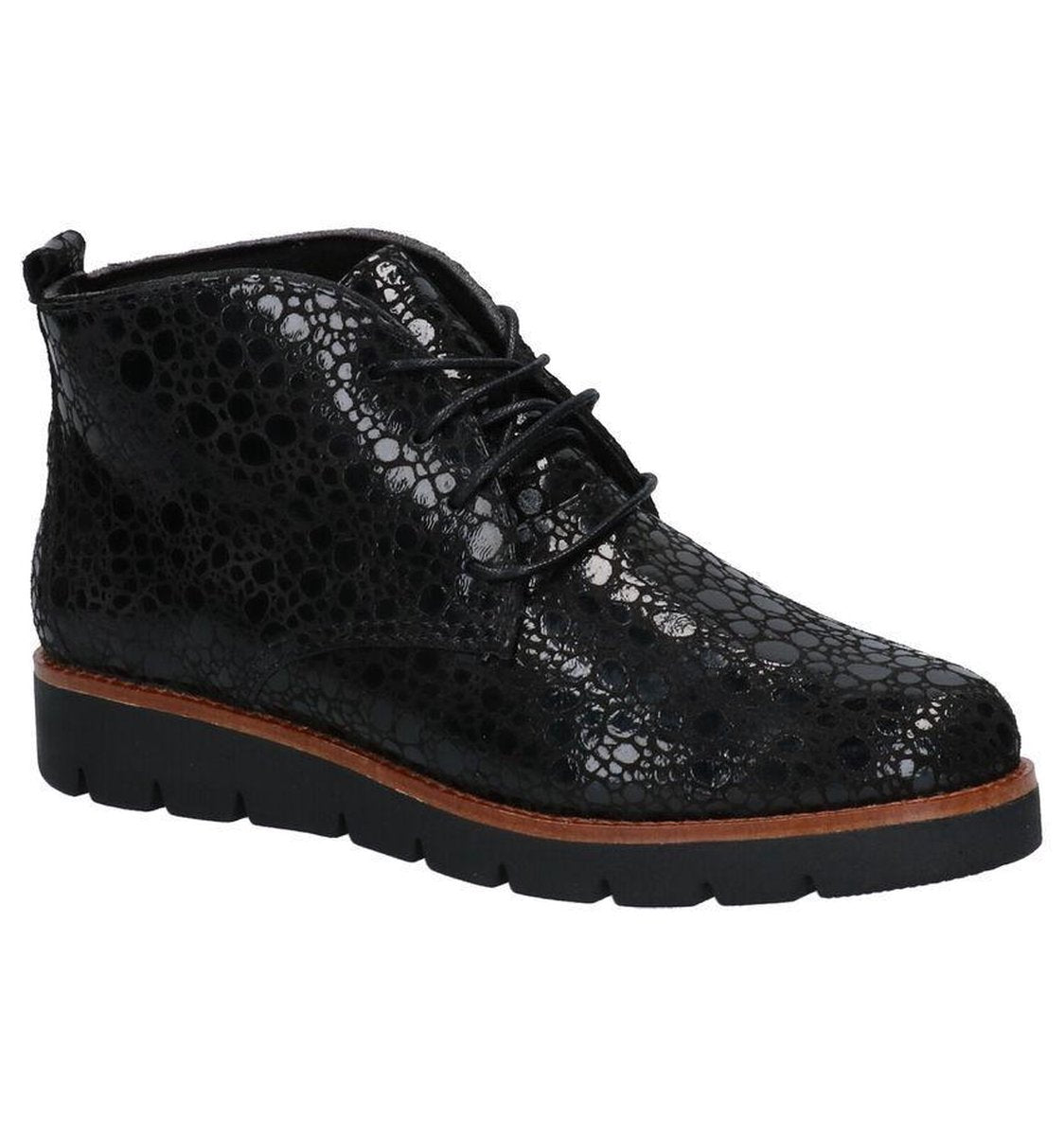 Mirel Zwarte Hoge Schoenen  Dames 36