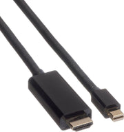 ROLINE 11.04.5797 video kabel adapter 3 m Mini DisplayPort Zwart