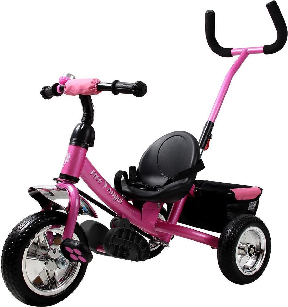 Deuba Kinderdriewieler  Engel - Metaal - Duwstang - Roze