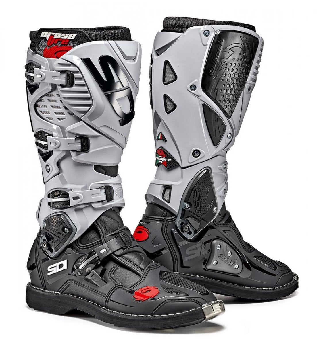 Sidi Crossfire 3 Black Ash Motorcycle Boots 49