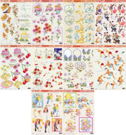 10x 3DA4 Knipvellen - Voor elk wat wils - Maak zelf prachtige kaarten en scrapbook