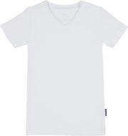 Claesens - Jongens V-hals T-shirt Wit - 140
