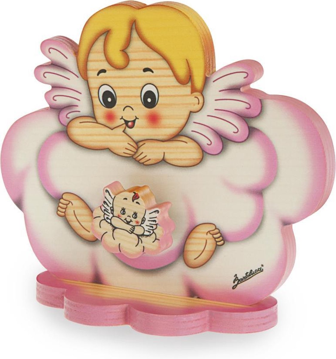 Bartolucci - Muziekdoos Engel op roze wolk