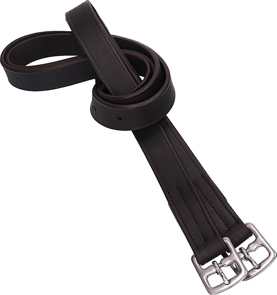 Horka Beugelriemen  - Brown-silver - 115 Cm