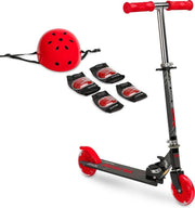 Toyz Scooter - kinderen city Step Opvouwbaar Inclusief kniebeschermers en helm -  in Hoogte Verstelbaar  RED