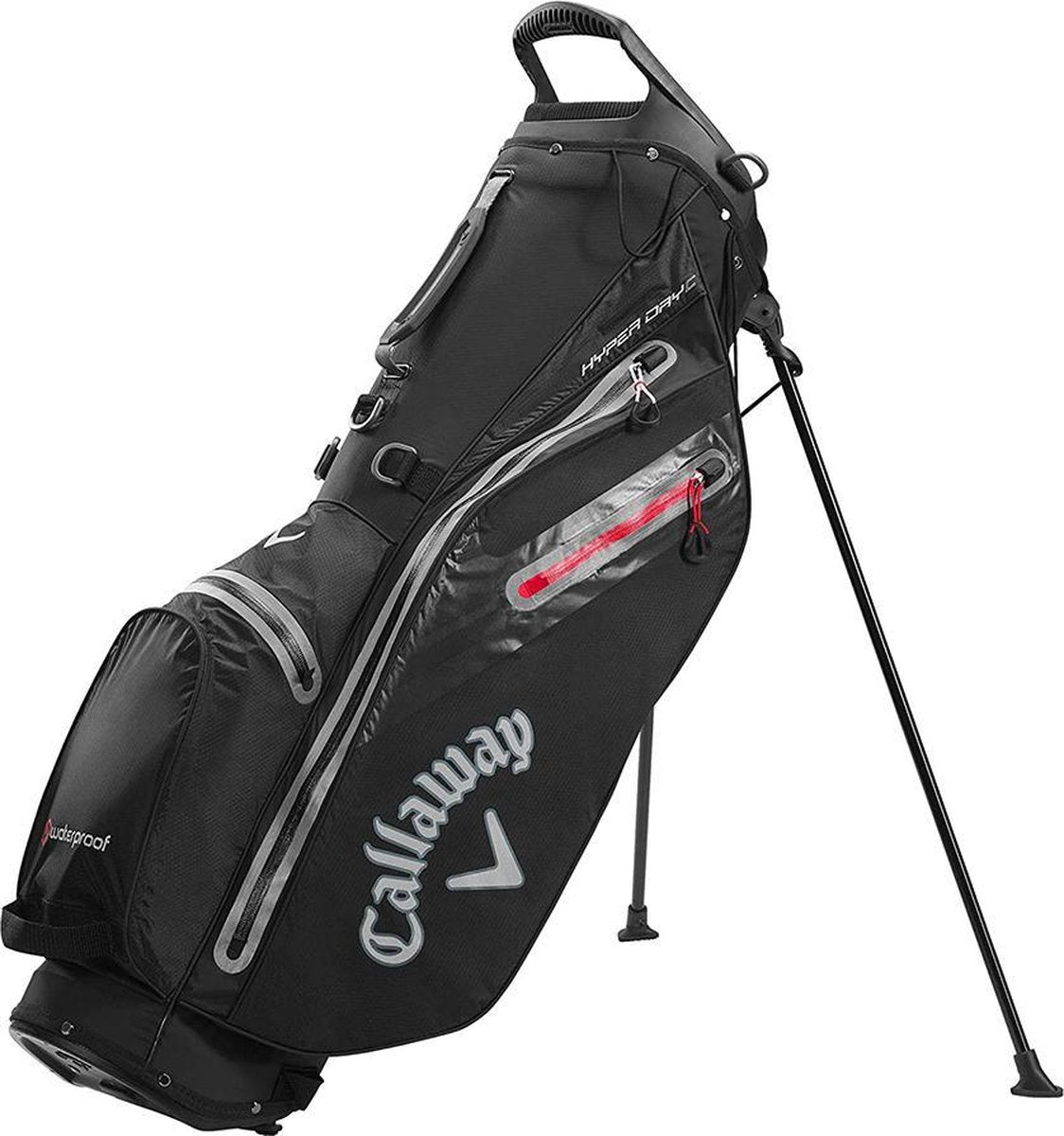 CALLAWAY WATERPROOF HYPERDRY C STANDBAG (ZWART/ GRIJS) Zwart/ Grijs
