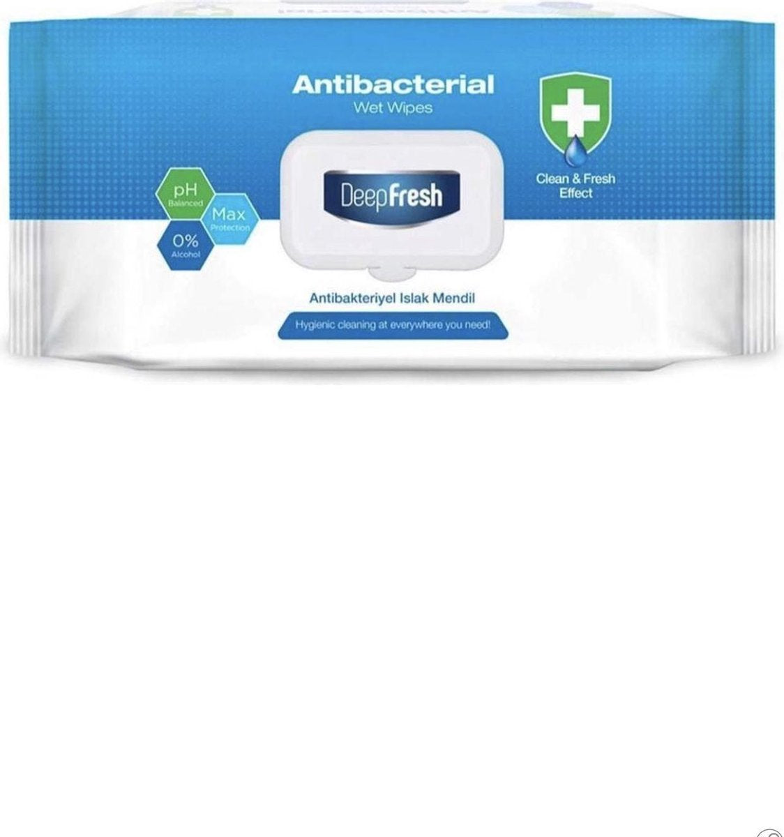 Antibacteriële doekjes - 100 st - Vochtige doekjes voor diepe reiniging van Handen en Oppervlakken - Hygiënisch - Reinigingsdoekjes geschikt voor openbare plaatsen - Deurknoppen/ Stoelen/ Tafels/ Toilet - Frisse geur