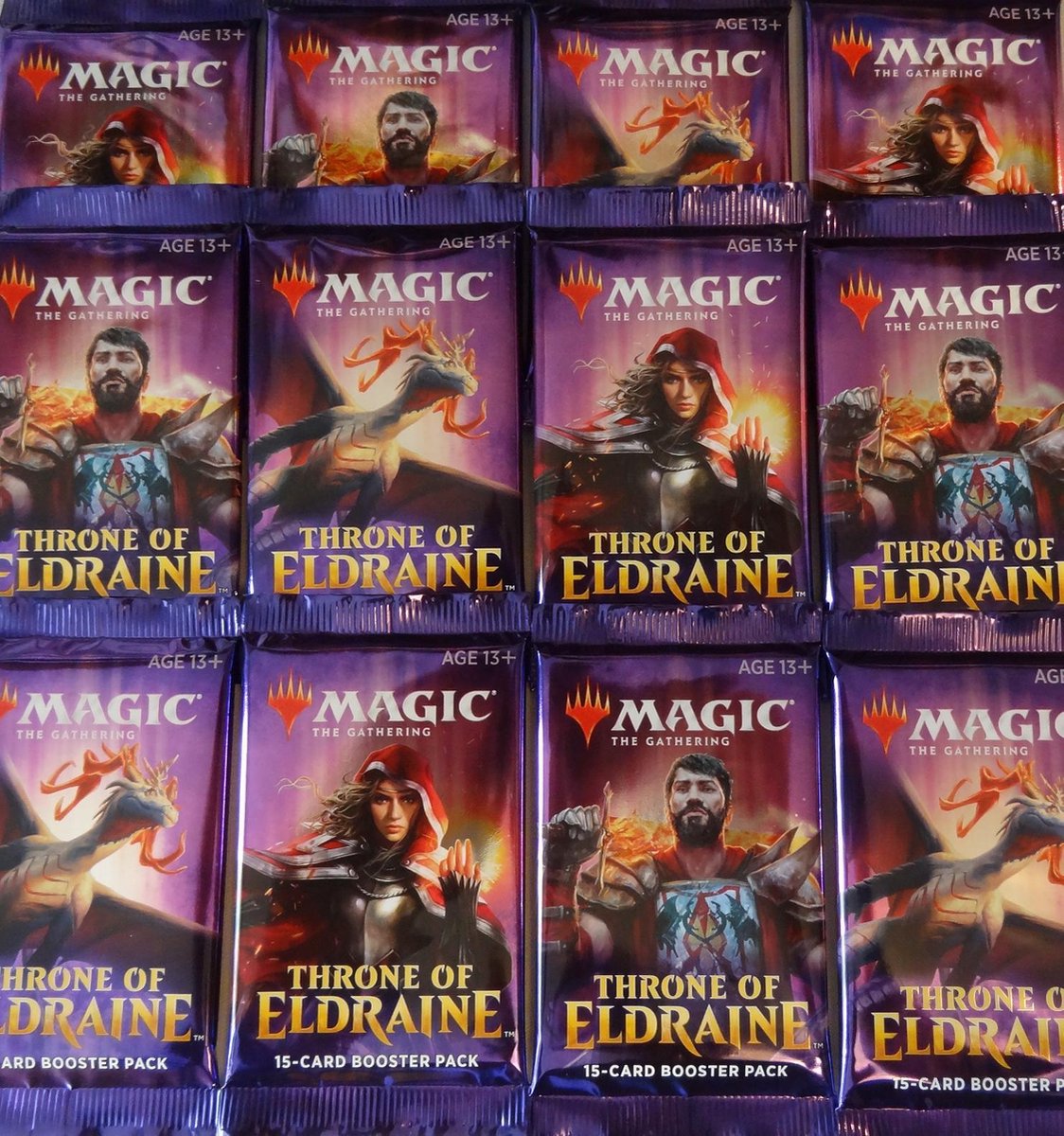 Magic the Gathering: 12 Boosters Throne of Eldraine