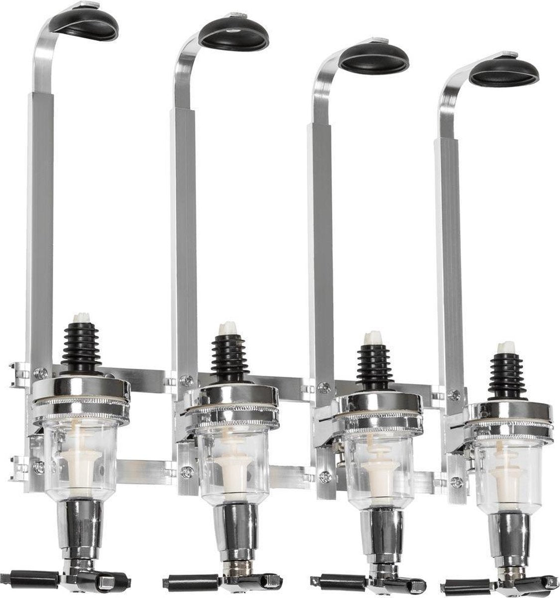 TecTake Bar Butler 4-voudige drankdispenser - muurdispenser