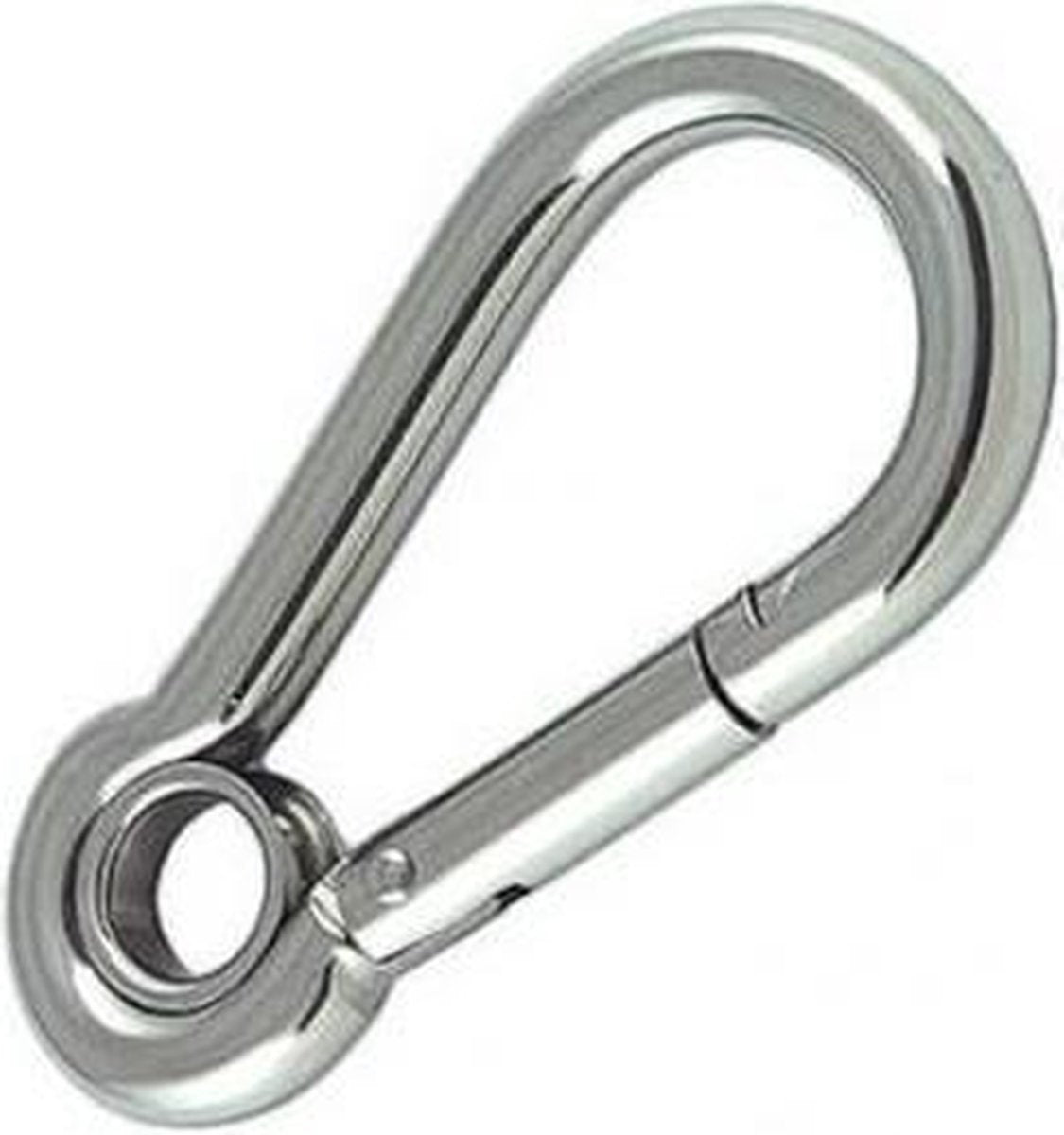Karabijnhaak / carabiner 6x60mm - Met oog