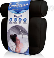 Luxe Home Spa Badkussen - Zwart Kussen voor in bad - 6 zuignappen - Extra Comfort