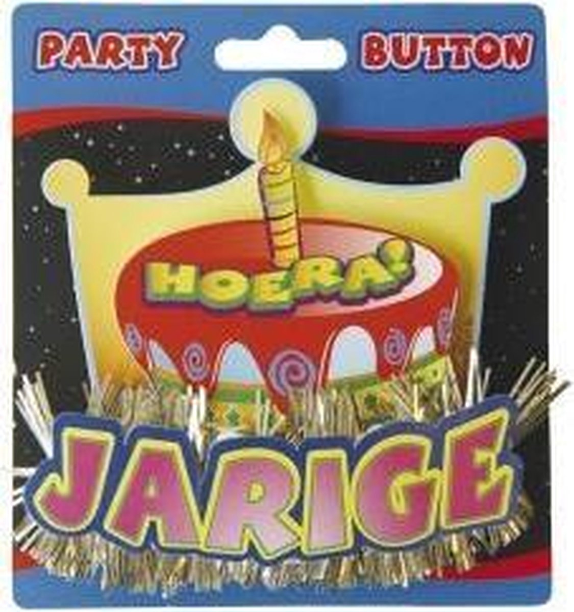 Vdm Button 3d ik ben jarig