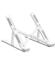Verstelbare laptop standaard - Zilver / Opvouwbaar / Inclusief zakje