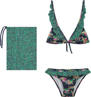 Quapi bikini Abiah indigo blue flower
