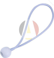 Elastiek met balletje bungee ball wit 25cm 10st.