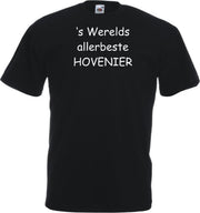 Mijncadeautje T-shirt - 's Werelds beste Hovenier - unisex Zwart (maat M)