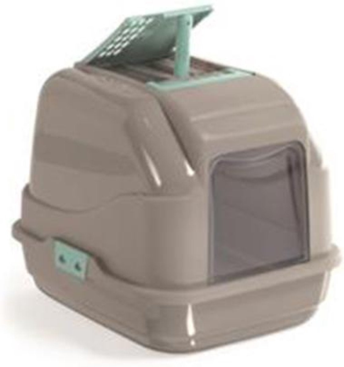 Imac Easy Cat Kattenbak - Taupe/Blauw - 50 x 40 x 40 cm
