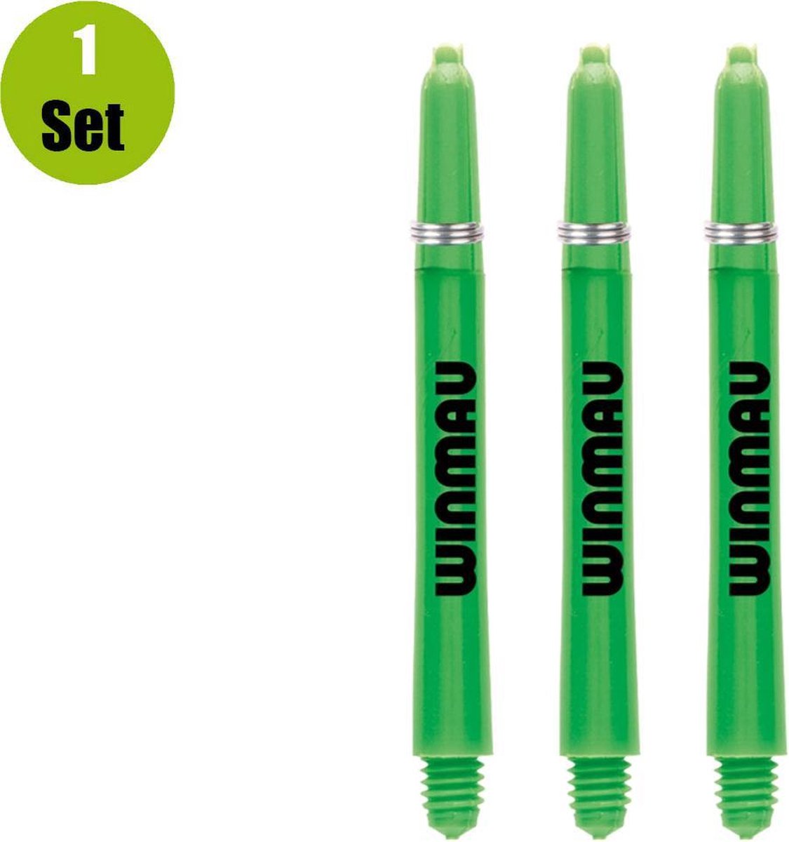 Winmau Dart Shafts Nylon Signature - Groen - Short - (1 Set)
