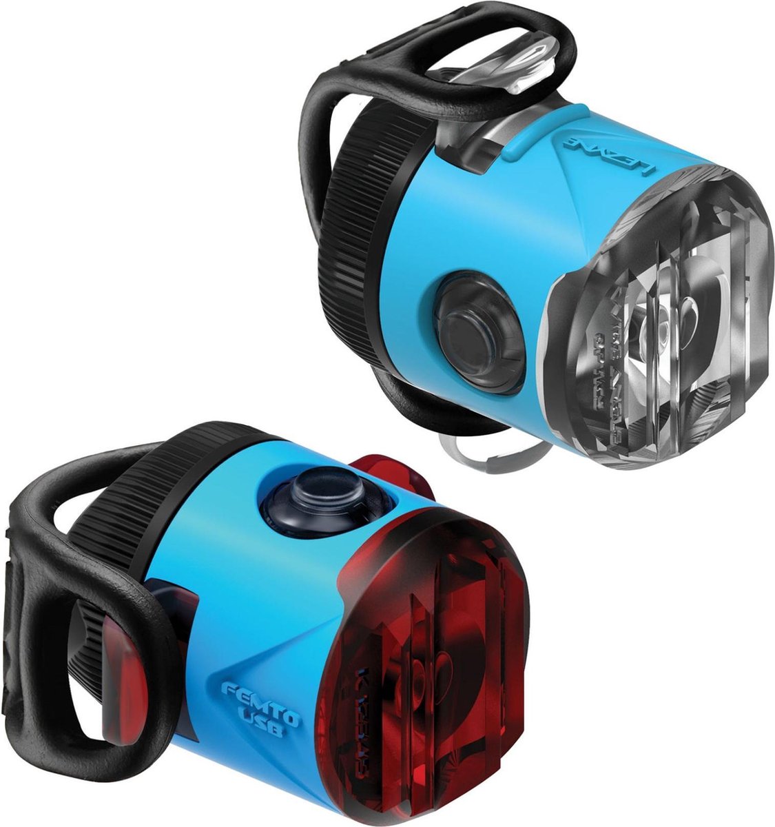 Lezyne Femto USB Drive Pair 15F/5R Verlichtingsset - 15 Lumen - Blue