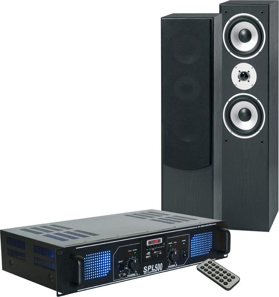 SkyTronic stereo installatie met versterker
